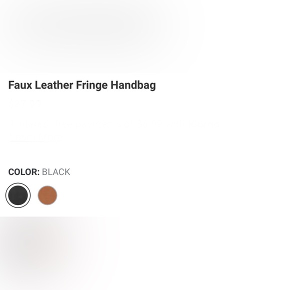 Forever 21 faux leather fringe bag - Picture 8 of 12